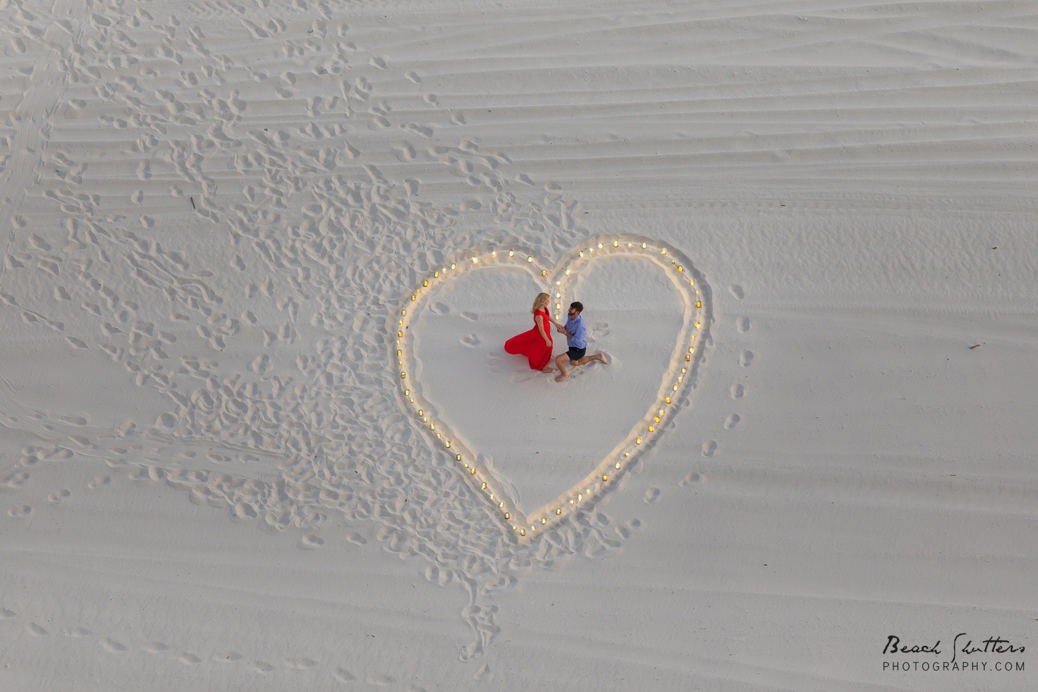 heart in the sand Orange Beach