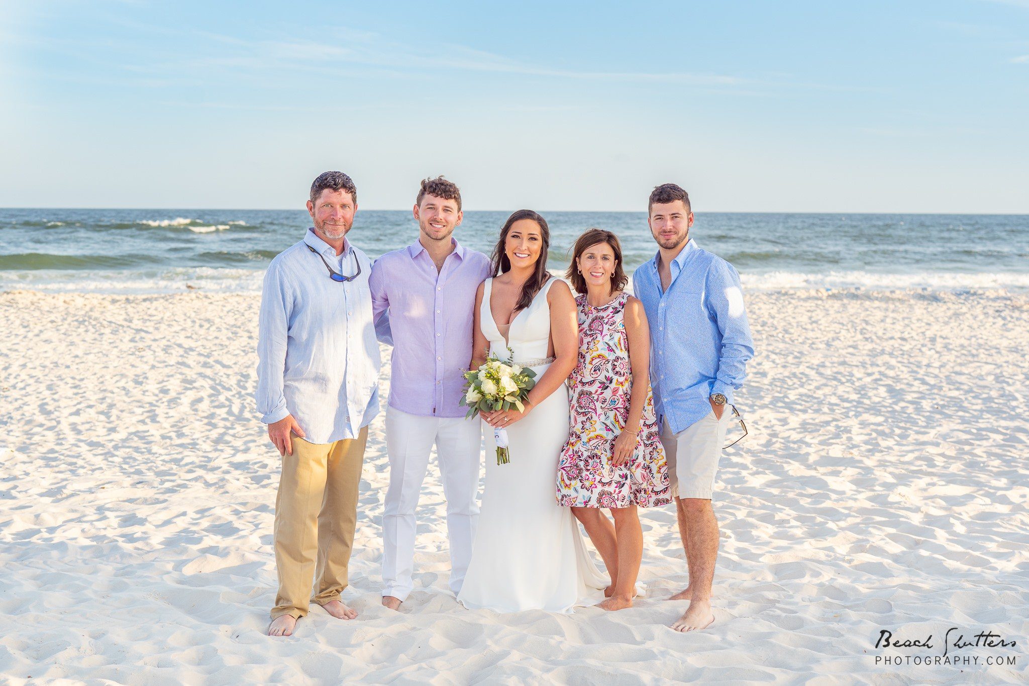 beach portraits wedding