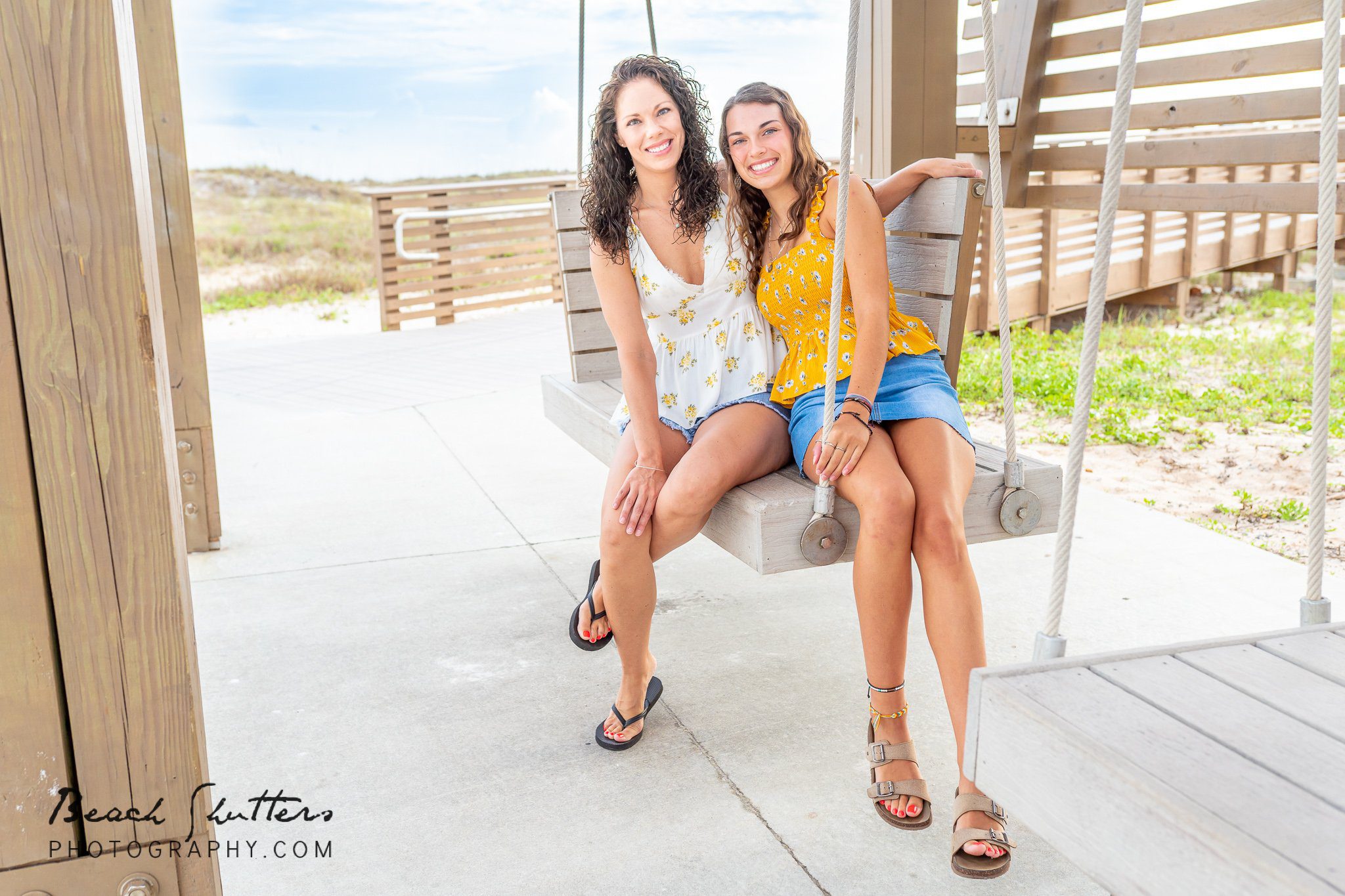 vacation beach portraits in Gulf Shores Mother-Daughter photos