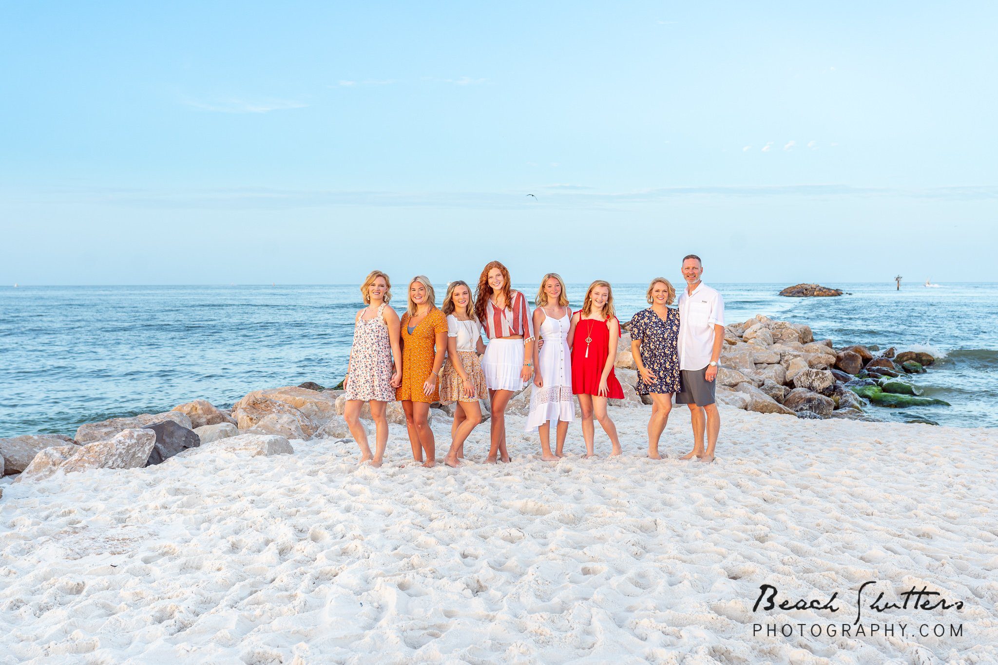 family beach portraits in Gulf Shores
