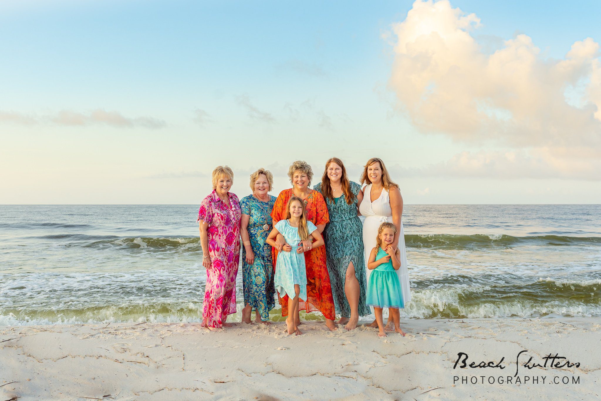 all together for photos in Gulf Shores