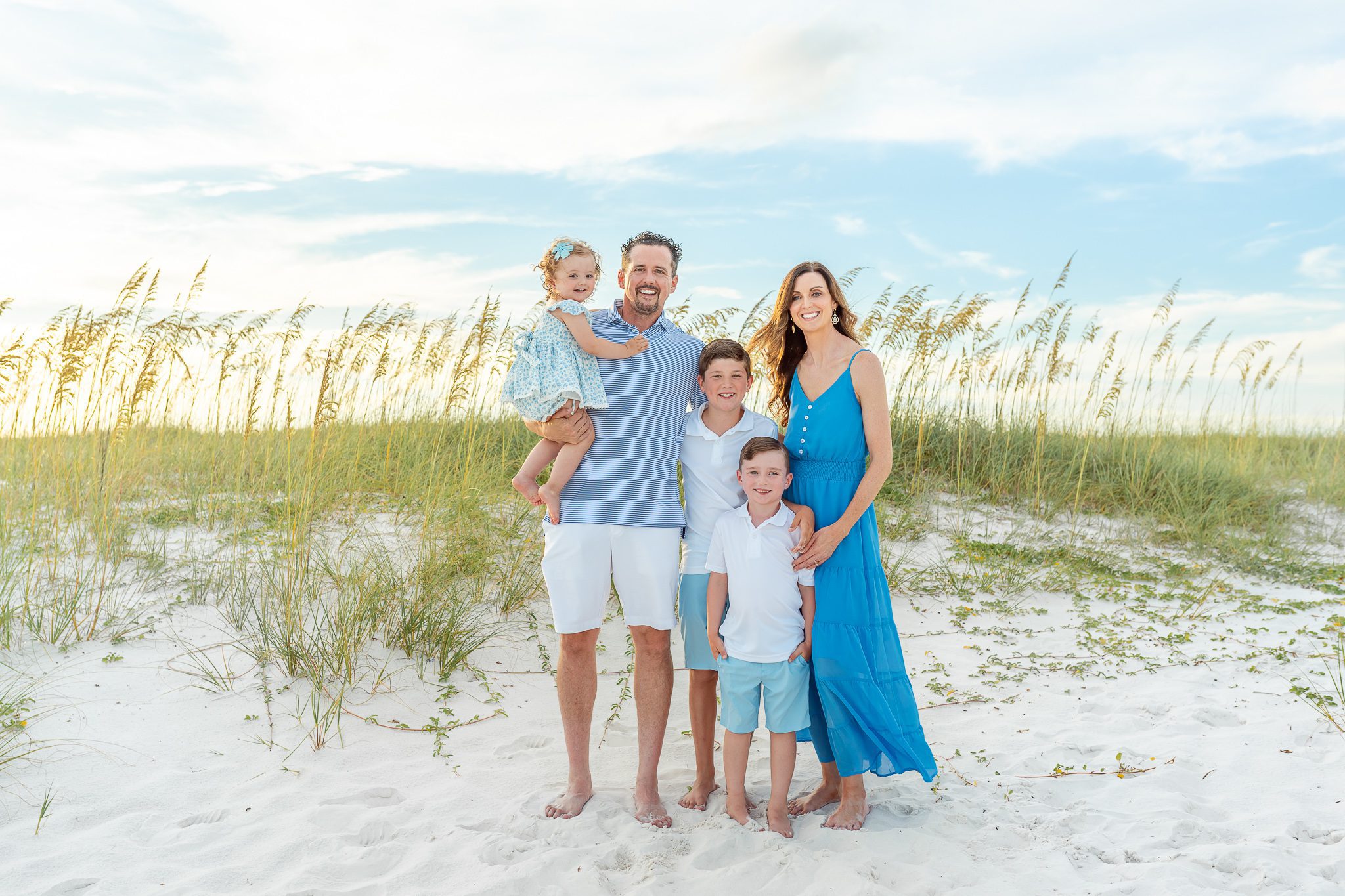Gulf Shores family beach portraits. 