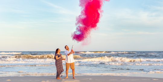 It's a girl gender reveal.