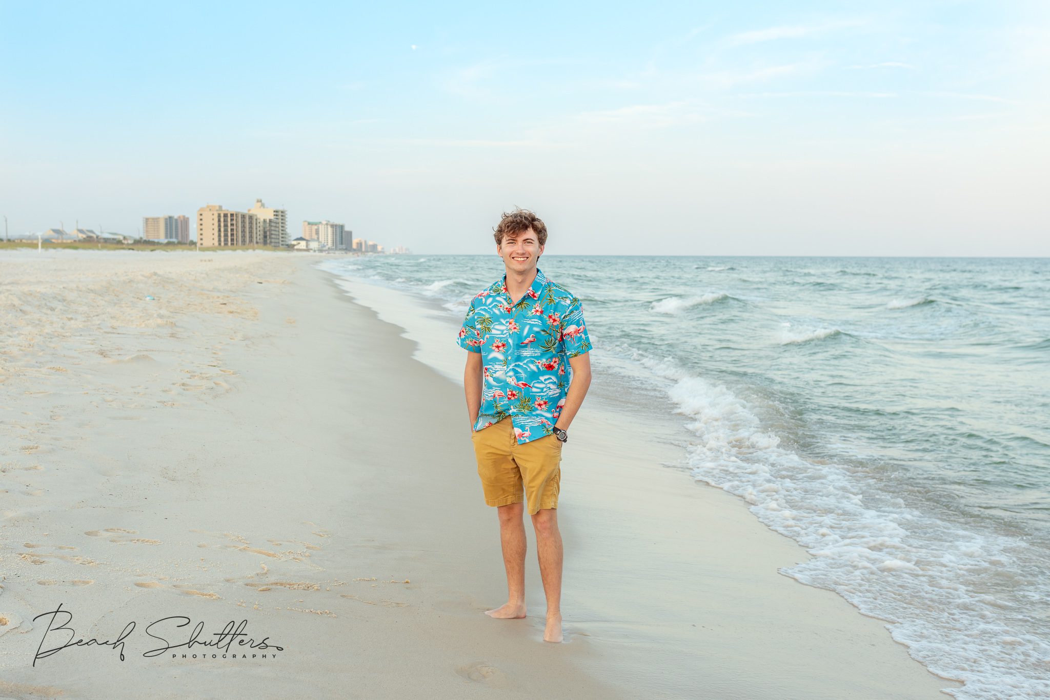 Senior portraits at the beach in Alabama